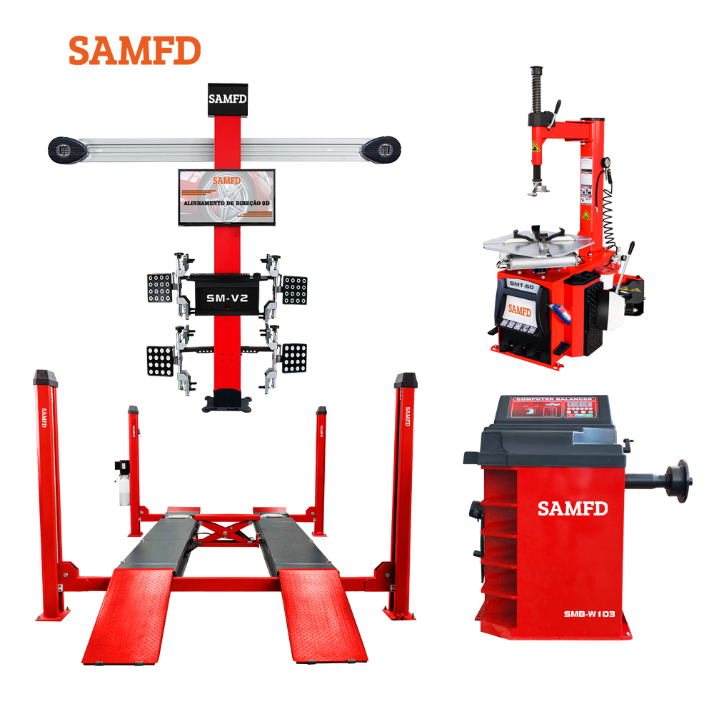 Tire Balance Machine - Macchina per Allineamento Ruote 3D, Sollevatore